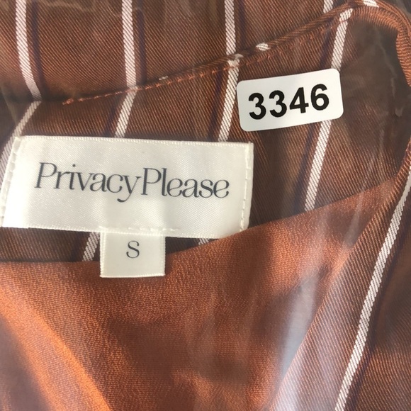 Revolve Privacy Please Curtis Dress Striped Long Sleeve Mini NWT S - Picture 9 of 9